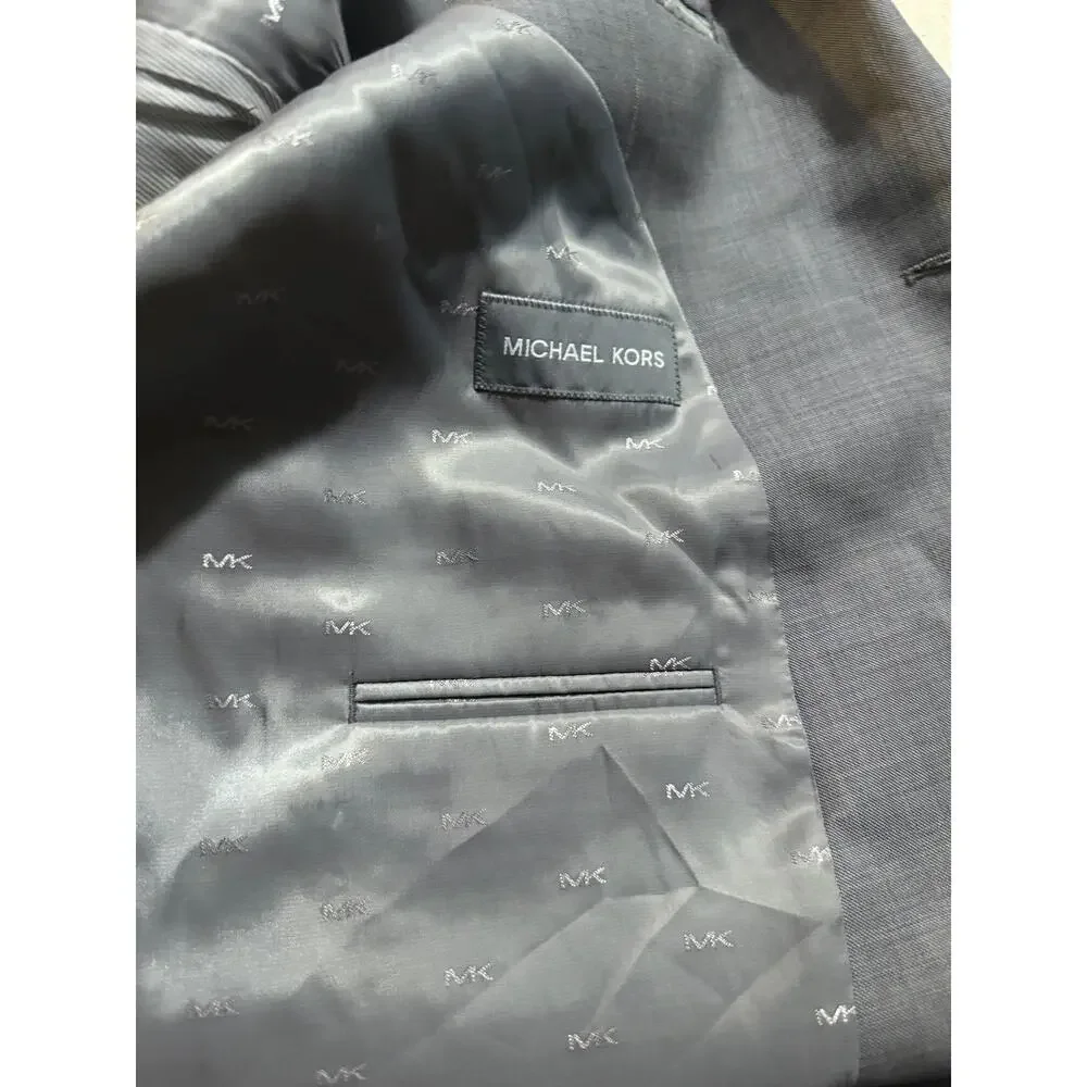 Michael Kors men’s grey wool blend coat blazer